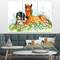 Designart - Relaxing Brown Cute Horse - Animal Canvas Art Print